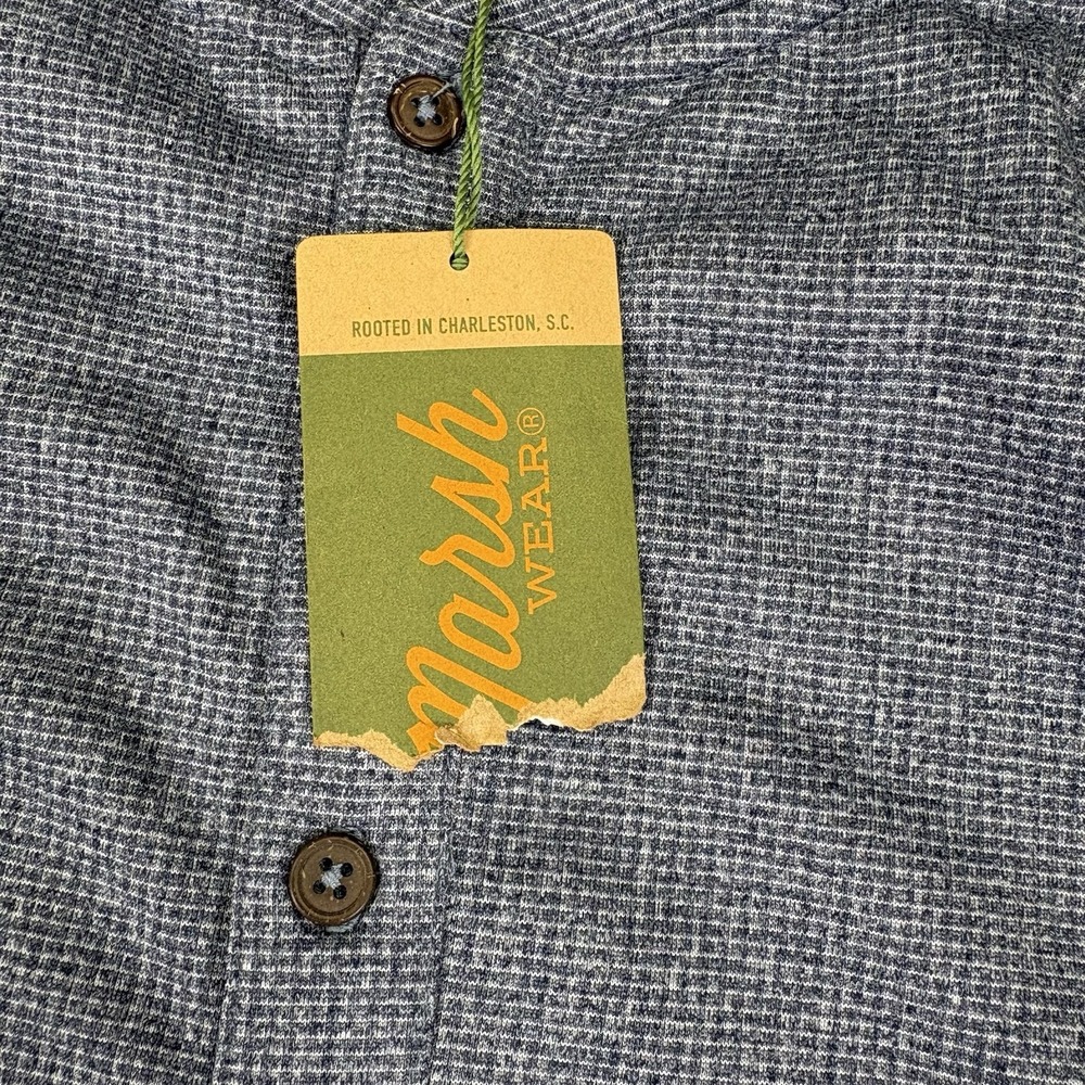 Marsh Wear Mens XL Waffle Knit Henley Shirt Long Sleeve Outdoor Coastal - Picture 9 of 11